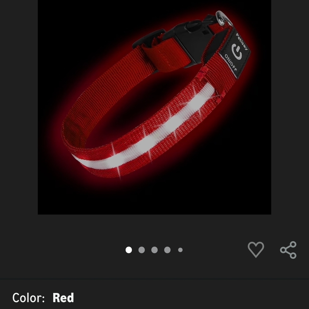 Amazon Light-Up LED Dog Collar